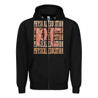 Black physical education Zipper Hoodie - MaliasSmallBusiness