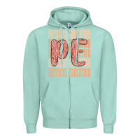 Seafoam physical education Zipper Hoodie - MaliasSmallBusiness