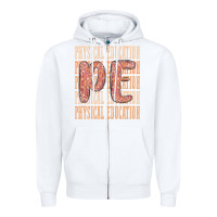 White physical education Zipper Hoodie - MaliasSmallBusiness