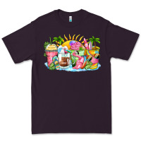 Plum beach summer coffee cups Premium Tee - Zillion Design Studio