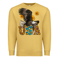 Antique Gold Western Usa Eagle 4th of July Premium Sweatshirt - LillyAllenDesigns