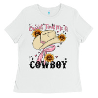 White cupid find me a cowboy Ladies Tee - MaliasSmallBusiness