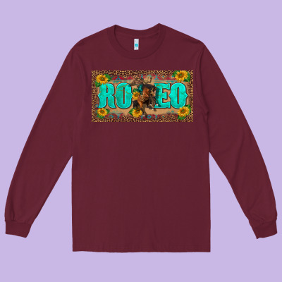 Western Rodeo Horse Leopard Aztek Sunflower License Plate Template Long Sleeve Tee Designed By Barkaloodesign