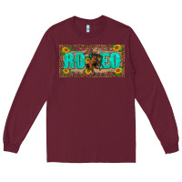 Burgundy western rodeo horse leopard aztek sunflower license plate template Long Sleeve Tee - BarkalooDesign