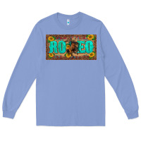 Colony Blue western rodeo horse leopard aztek sunflower license plate template Long Sleeve Tee - BarkalooDesign