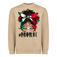 Mushroom mexican mom life messy bun mama Heavyweight Sweatshirt - BundleAndBundleShop