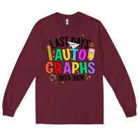 Burgundy last days auto graphs Long Sleeve Tee - JahusDesignShop