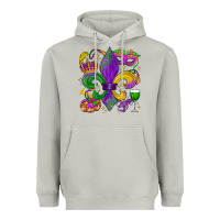 Moon Dust mardi gras fleur de lis Heavyweight Hoodie - LillyAllenDesigns