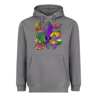 Storm mardi gras fleur de lis Heavyweight Hoodie - LillyAllenDesigns