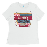 White cupid's love lodge Ladies Tee - MaliasSmallBusiness