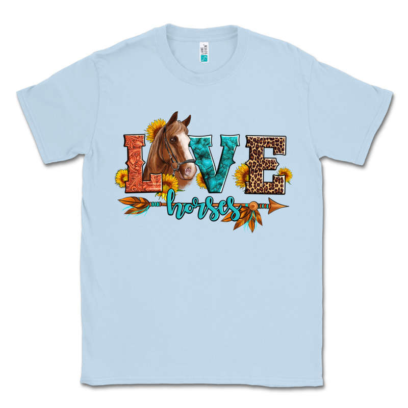 Love Horses  Leather Turquoise Leopard Classic Tee by Artiststas | Teevron
