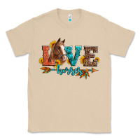 Mushroom love horses  leather turquoise leopard Classic Tee - Artiststas