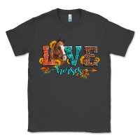 Smoke love horses  leather turquoise leopard Classic Tee - Artiststas