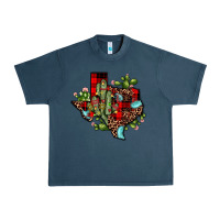 Midnight Navy cactus christmas texas map Urban Heavy Tee - JahusDesignShop