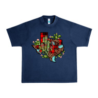 Navy cactus christmas texas map Urban Heavy Tee - JahusDesignShop