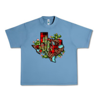 Pebble Blue cactus christmas texas map Urban Heavy Tee - JahusDesignShop
