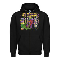 Black obsessive cup disorder mardi gras Zipper Hoodie - MaliasSmallBusiness