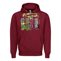 Burgundy obsessive cup disorder mardi gras Zipper Hoodie - MaliasSmallBusiness