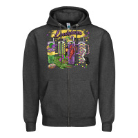 Charcoal Heather obsessive cup disorder mardi gras Zipper Hoodie - MaliasSmallBusiness