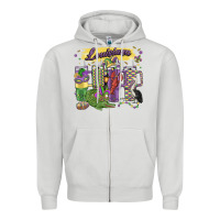 Dove Grey obsessive cup disorder mardi gras Zipper Hoodie - MaliasSmallBusiness