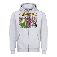 Heather Grey obsessive cup disorder mardi gras Zipper Hoodie - MaliasSmallBusiness