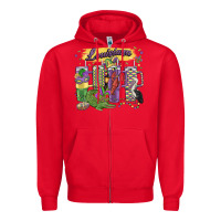 Red obsessive cup disorder mardi gras Zipper Hoodie - MaliasSmallBusiness