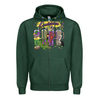 Sports Green obsessive cup disorder mardi gras Zipper Hoodie - MaliasSmallBusiness