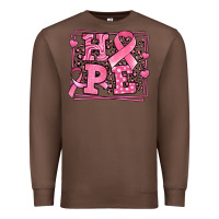 Chestnut Western Hope Breast Cancer Awareness Ribbon Premium Sweatshirt - LillyAllenDesigns