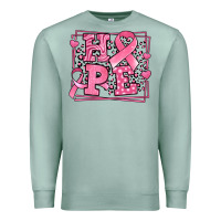 Seafoam Western Hope Breast Cancer Awareness Ribbon Premium Sweatshirt - LillyAllenDesigns
