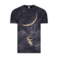 Cloud Black Astronaut Moon Swing Vintage Tee - Bettercallsaul