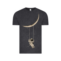 Vintage Black Astronaut Moon Swing Vintage Tee - Bettercallsaul