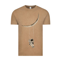Vintage Coffee Astronaut Moon Swing Vintage Tee - Bettercallsaul