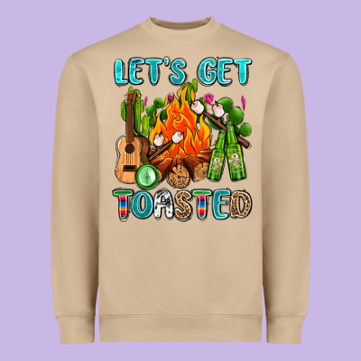 Let's Get Toasted With Camp Fire Heavyweight Sweatshirt Designed By Adodesignshop