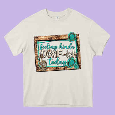 Feeling Kinda Idgafish Today Heavy Core Tee Designed By Texasbilliewilder