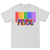 Dove Grey barcode pride Premium Tee - texasbilliewilder