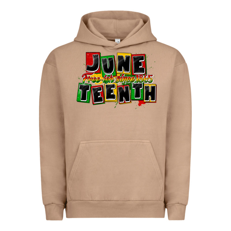 Juneteenth Freeish Since 1865 Urban Hoodie by CowGirlArtShop | Teevron