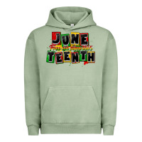 Pigment Oil Green juneteenth freeish since 1865 Urban Hoodie - CowGirlArtShop