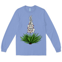 Colony Blue Yucca Flower IIIustrations Long Sleeve Tee - LillyAllenDesigns