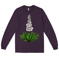 Plum Yucca Flower IIIustrations Long Sleeve Tee - LillyAllenDesigns