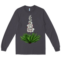 Smoke Yucca Flower IIIustrations Long Sleeve Tee - LillyAllenDesigns