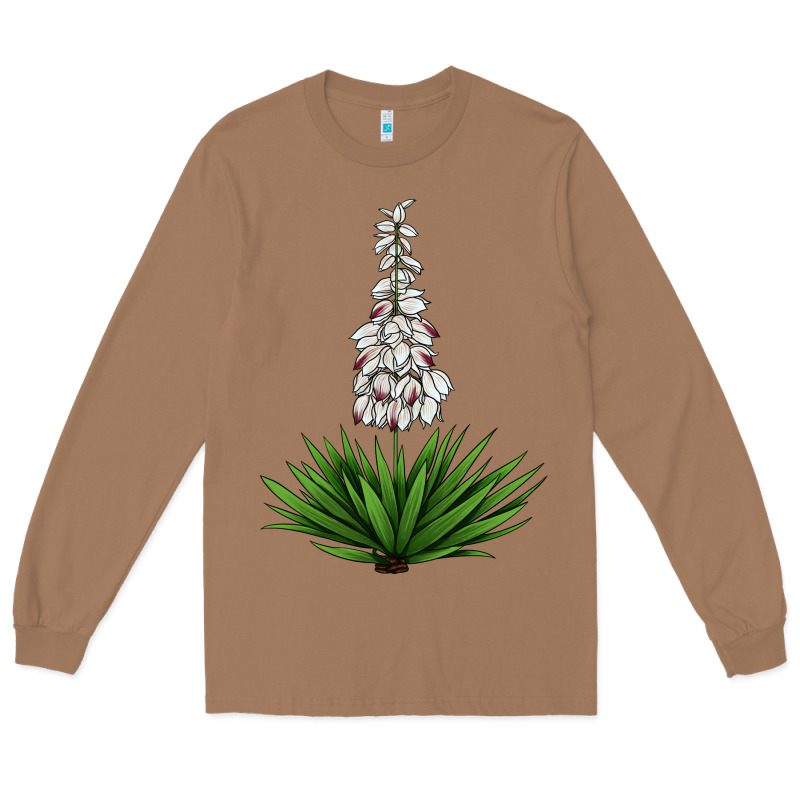 Yucca Flower Iiiustrations Long Sleeve Tee by LillyAllenDesigns | Teevron