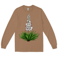 Toasted Coconut Yucca Flower IIIustrations Long Sleeve Tee - LillyAllenDesigns