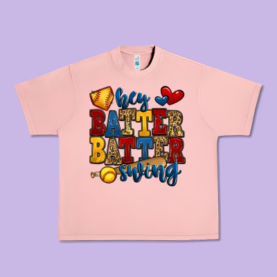 Hey Batter Batter Swing Softball Urban Heavy Tee Designed By Jasminsmagicworld
