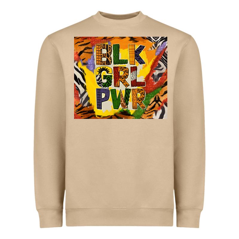 Black Girl Power Tumbler Heavyweight Sweatshirt by BundleAndBundleShop | Teevron