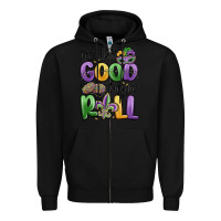 Black let the good times roll Zipper Hoodie - MaliasSmallBusiness