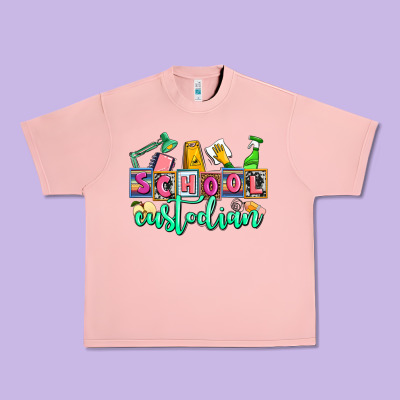 School Custodian Urban Heavy Tee Designed By Adodesignshop