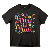 Asphalt grow in grace Heavy Core Tee - texasbilliewilder
