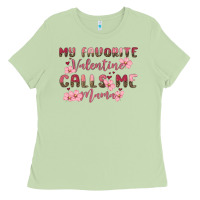 Matcha my favorite valentine calls me mama Ladies Tee - MaliasSmallBusiness