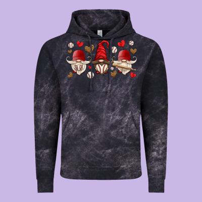 Baseball Gnome Vintage Hoodie Designed By Hra Design Shop