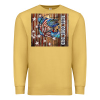 Antique Gold Western Reel Cool Dad American Flag Bass Premium Sweatshirt - LillyAllenDesigns